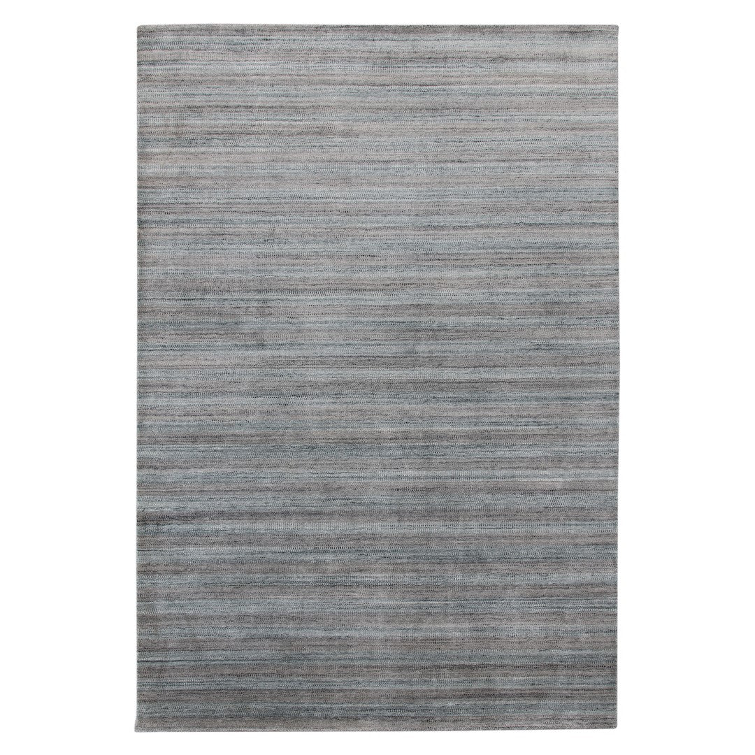 Raffia Hand-Loomed Striped Area Rug – Premium New Zealand Wool & Art S