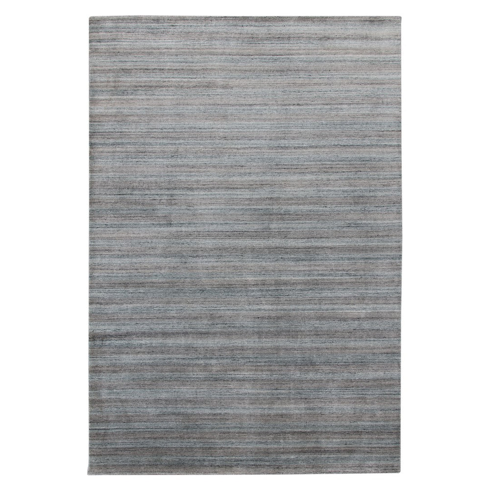 AMER Rugs Raffia RAF-7 Hand-Loomed Striped Transitional Area Rug Gray/Blue 9' x 12'