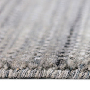 AMER Rugs Raffia RAF-7 Hand-Loomed Striped Transitional Area Rug Gray/Blue 9' x 12'