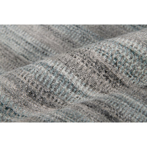 AMER Rugs Raffia RAF-7 Hand-Loomed Striped Transitional Area Rug Gray/Blue 9' x 12'