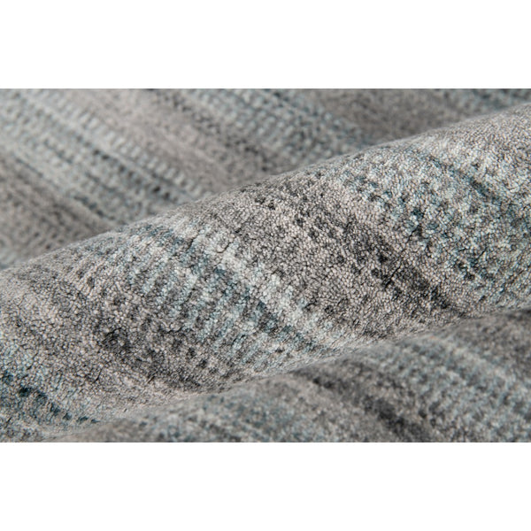 AMER Rugs Raffia RAF-7 Hand-Loomed Striped Transitional Area Rug Gray/Blue 9' x 12'