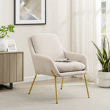 Walker Edison Ramsey Modern/Glam Contemporary Upholstered Accent Chair RAMU1OCR