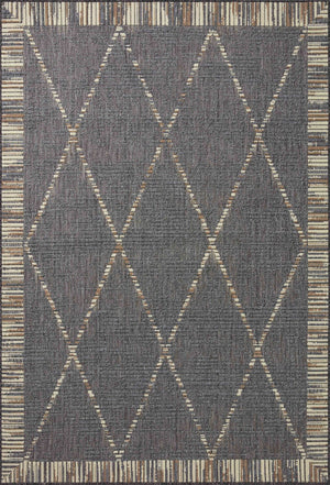 Loloi Rugs Loloi II Rainier RAI-09 100% Polypropylene Pile Power Loomed Indoor/Outdoor Area Rug Slate / Multi 200 RANERAI-09SLMLB6F0