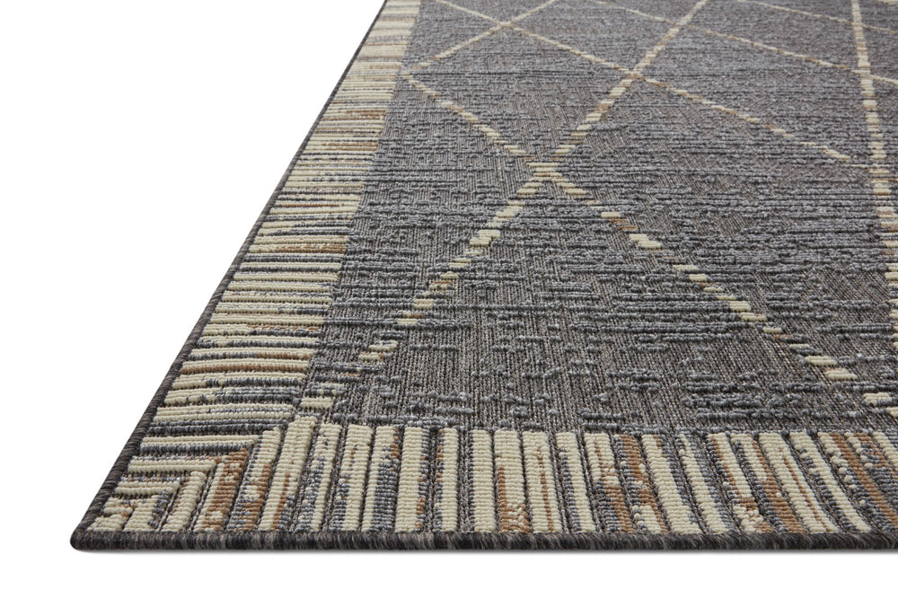 Loloi Rugs Loloi II Rainier RAI-09 100% Polypropylene Pile Power Loomed Indoor/Outdoor Area Rug Slate / Multi 200 RANERAI-09SLMLB6F0