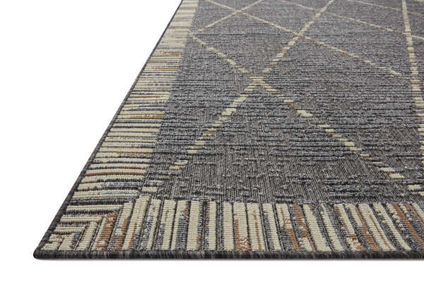 Loloi Rugs Loloi II Rainier RAI-09 100% Polypropylene Pile Power Loomed Indoor/Outdoor Area Rug Slate / Multi 200 RANERAI-09SLMLB6F0