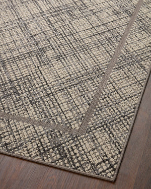 Loloi Rugs Loloi II Rainier RAI-10 100% Polypropylene Pile Power Loomed Indoor/Outdoor Area Rug Ivory / Charcoal 200 RANERAI-10IVCCB6F0