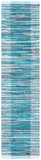Safavieh Rag Rug 122 Flatweave 100% Cotton Pile Rug Light Blue / Grey 100% COTTON PILE RAR122M-29