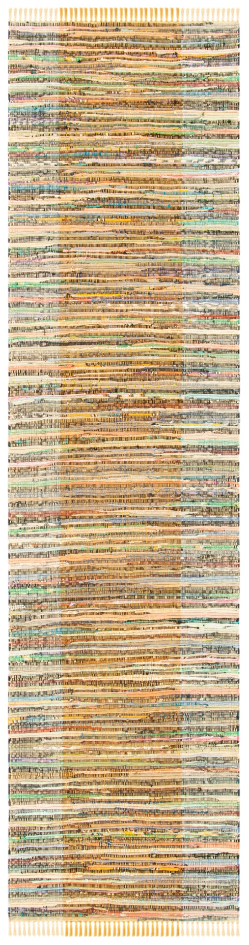 Safavieh Rag Rug 122 Flatweave 100% Cotton Pile Rug Rust / Gold 100% COTTON PILE RAR122P-29