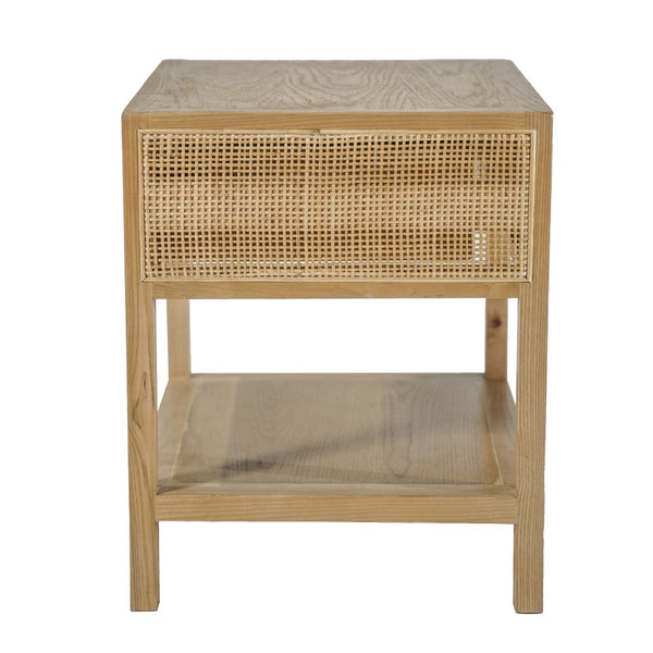 LH Imports Rattan Side Table RAT0033-N
