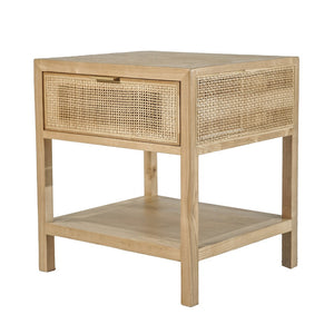 LH Imports Rattan Side Table RAT0033-N