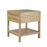 LH Imports Rattan Side Table RAT0033-N