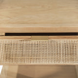 LH Imports Rattan Side Table RAT0033-N