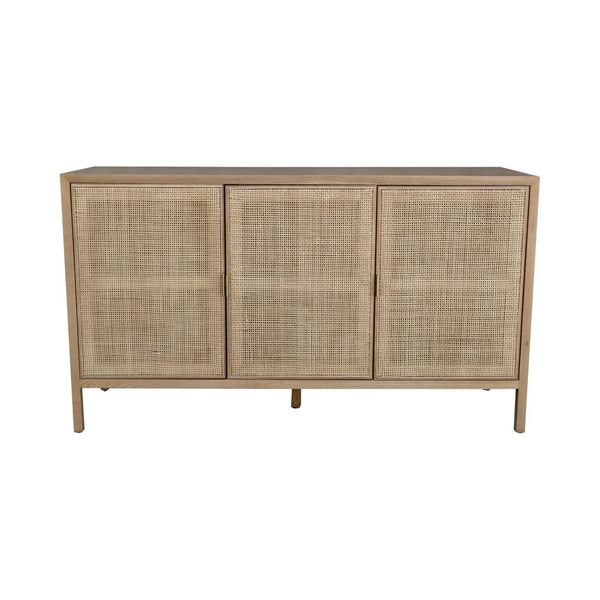 LH Imports Rattan 3 Door Sideboard RAT004B-N