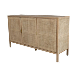 LH Imports Rattan 3 Door Sideboard RAT004B-N