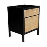 LH Imports Rattan Filing Cabinet RAT004-E