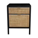 LH Imports Rattan Filing Cabinet RAT004-E