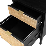 LH Imports Rattan Filing Cabinet RAT004-E