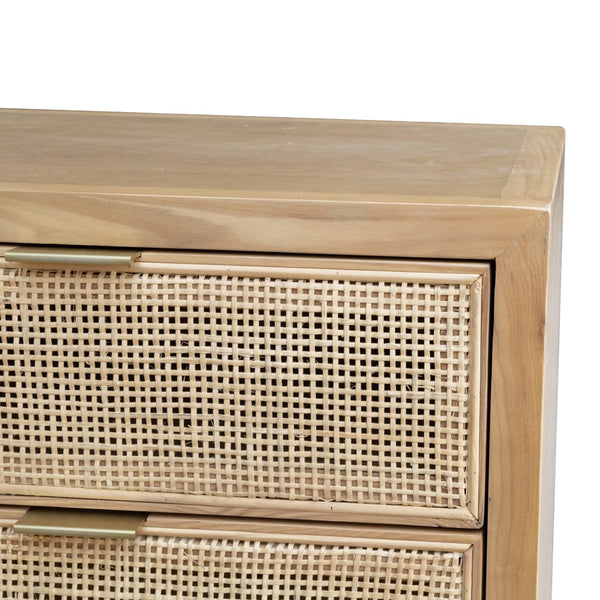 LH Imports Rattan Filing Cabinet RAT004-N
