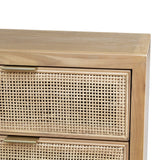 LH Imports Rattan Filing Cabinet RAT004-N