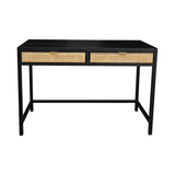 LH Imports Rattan Desk RAT009-E