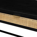 LH Imports Rattan Desk RAT009-E