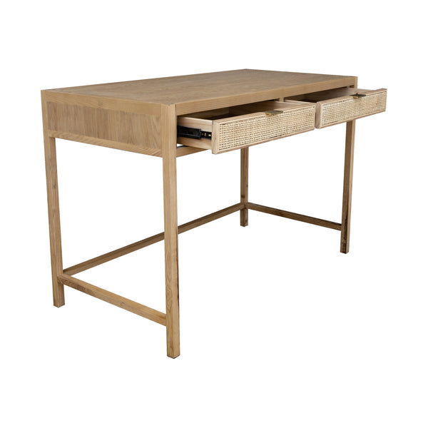 LH Imports Rattan Desk RAT009-N