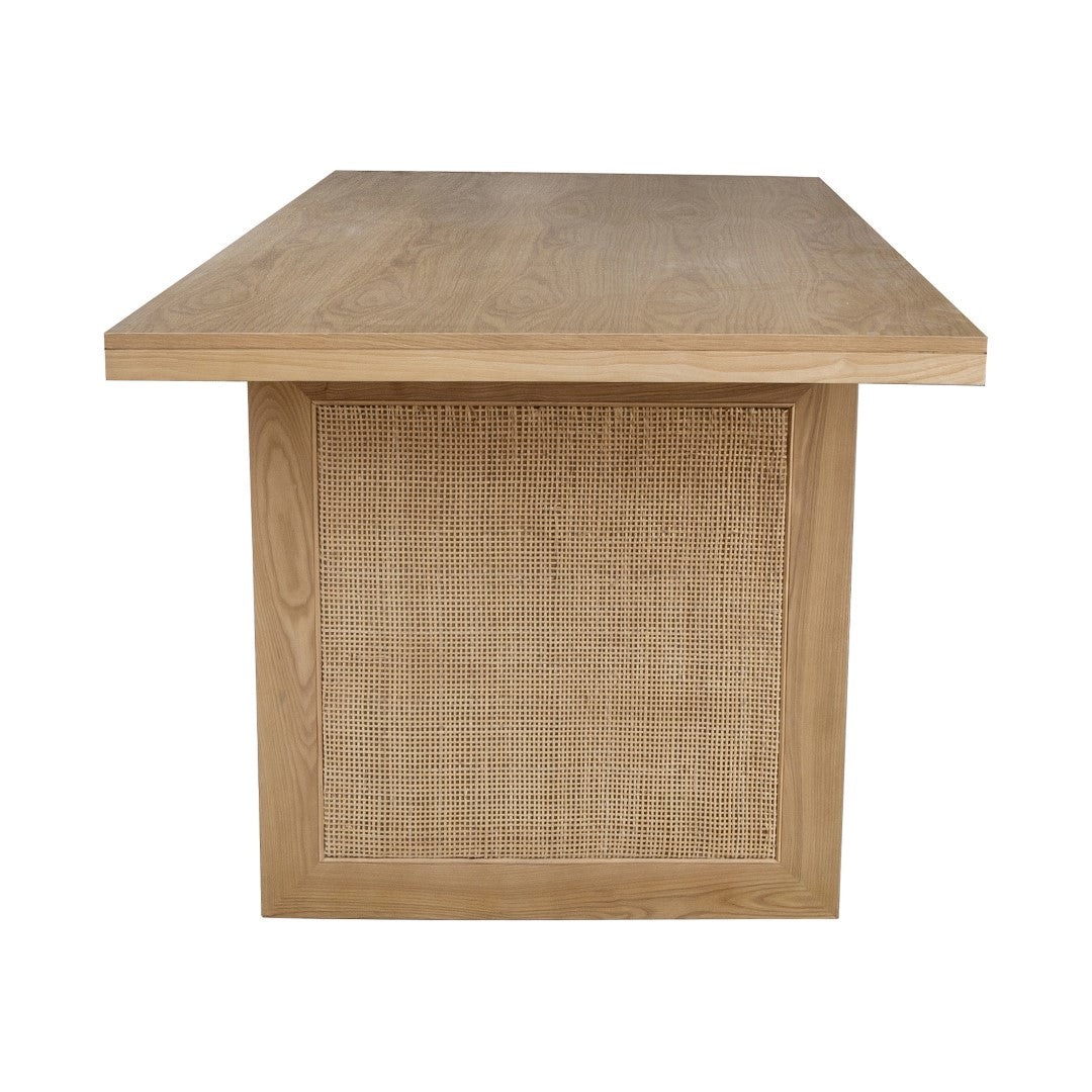 LH Imports Rattan Dining Table - Thumbnail 2