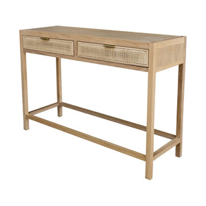 LH Imports Rattan Console Table RAT014-N