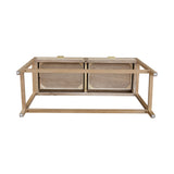 LH Imports Rattan Console Table RAT014-N