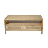 LH Imports Rattan Coffee Table RAT032-N