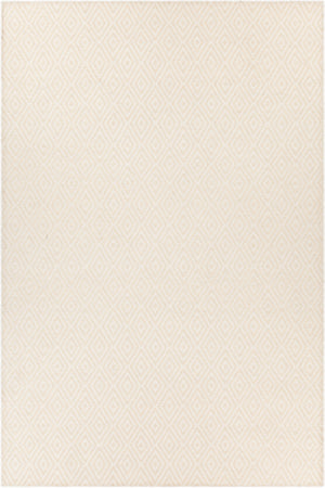 Chandra Rugs Raven 70% Wool + 30% Polyester Hand-Woven Contemporary Rug Ivory 9' x 13'