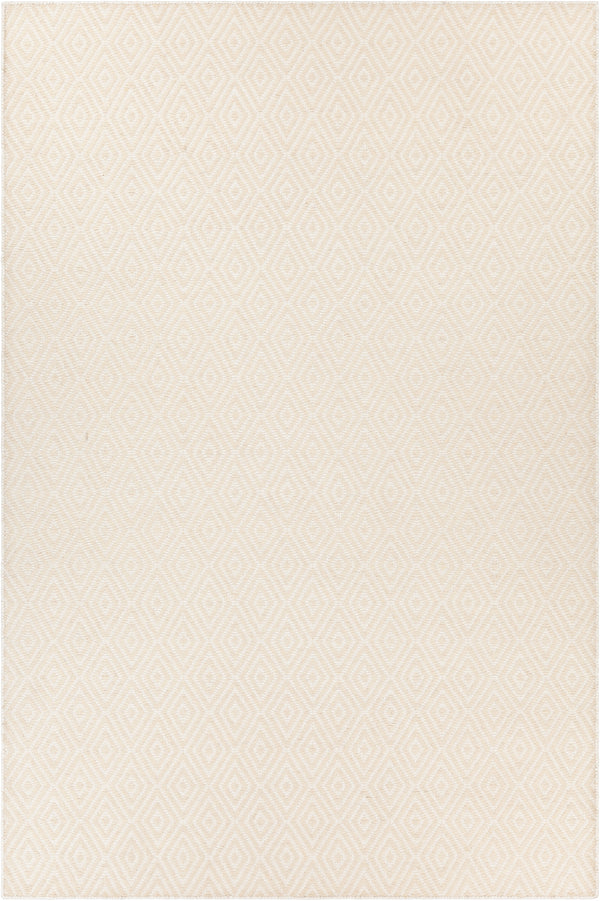 Chandra Rugs Raven 70% Wool + 30% Polyester Hand-Woven Contemporary Rug Ivory 9' x 13'