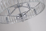 Bethel Chrome Chandelier in Metal & Crystal