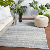 Jaipur Living Crispin Indoor/ Outdoor Solid Blue/ White Area Rug (9'X12')