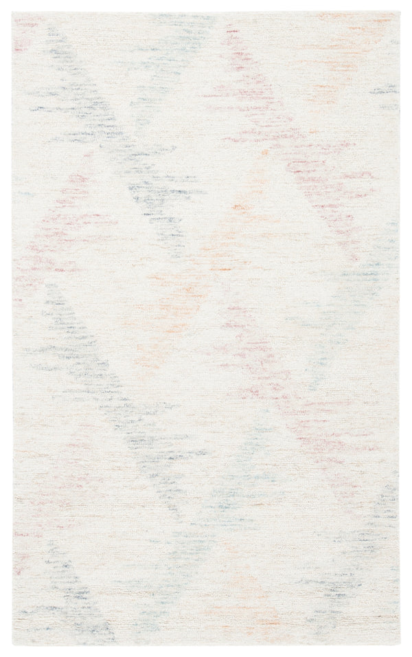 Rd103 Tufted 100% Wool Pile Contemporary Rug Ivory / Blue 100% Wool Pile RD103M-3