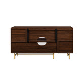 Walker Edison Reema Modern/Contemporary Extendable Media Console with Reeded Doors REEM9EDW