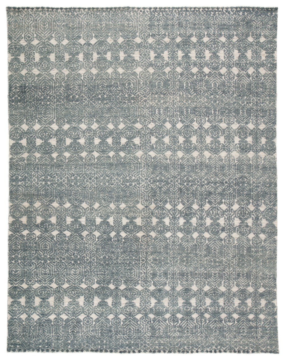 Jaipur Living Abelle Hand-Knotted Medallion Teal/ Light Gray Area Rug (9'X13')