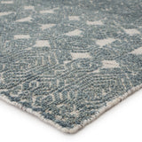 Jaipur Living Abelle Hand-Knotted Medallion Teal/ Light Gray Area Rug (9'X13')