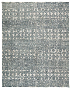 Jaipur Living Abelle Hand-Knotted Medallion Teal/ Light Gray Area Rug (9'X13')