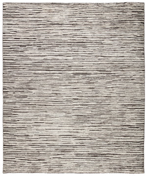 Jaipur Living Ramsay Hand-Knotted Striped Dark Gray/ Ivory Area Rug (10'X14')