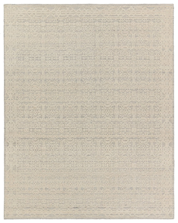 Jaipur Living Reign Ria REI15 Hand Knotted 100% Wool Damask Area Rug Cream 100% Wool RUG155991