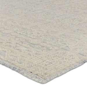 Jaipur Living Reign Ria REI15 Hand Knotted 100% Wool Damask Area Rug Cream 100% Wool RUG155991