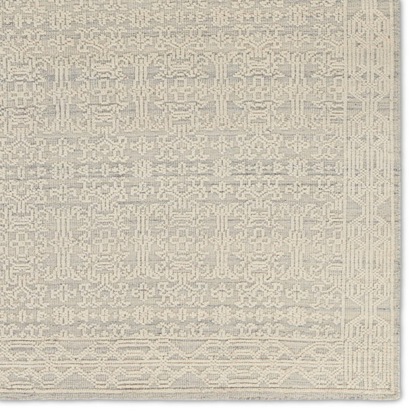 Jaipur Living Reign Ria REI15 Hand Knotted 100% Wool Damask Area Rug Cream 100% Wool RUG155991