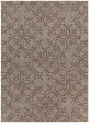 Chandra Rugs Rekha 100% Wool Hand-Woven Trasitional Rug Taupe/Brown 9' x 13'