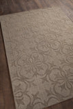 Chandra Rugs Rekha 100% Wool Hand-Woven Trasitional Rug Taupe/Brown 9' x 13'