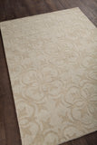 Chandra Rugs Rekha 100% Wool Hand-Woven Trasitional Rug Cream 9' x 13'