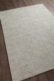 Chandra Rugs Rekha 100% Wool Hand-Woven Trasitional Rug Grey 9' x 13'