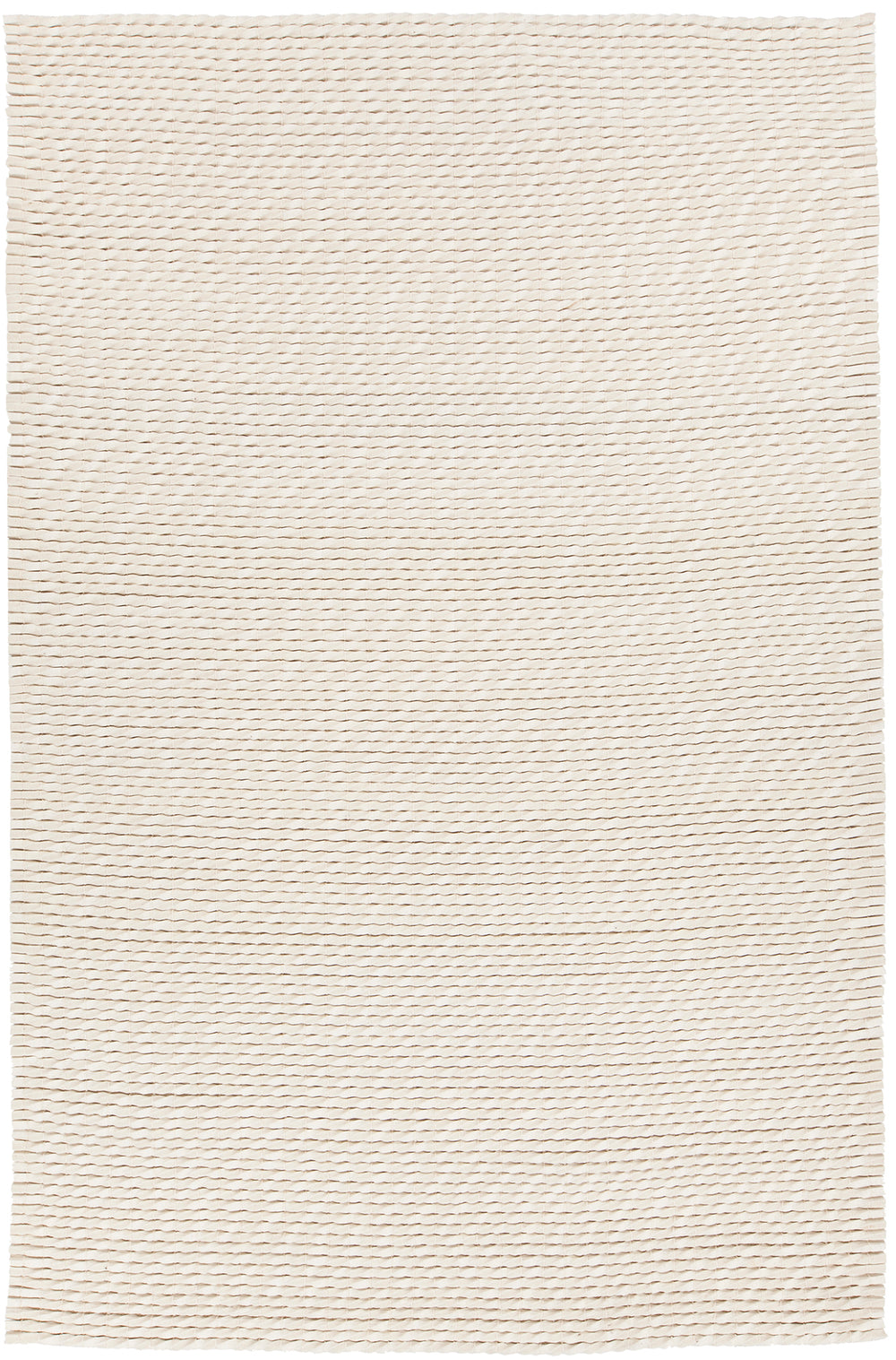 Chandra Rugs Renea 100% Wool Hand-Woven Contemporary Rug White 7'9 x 10'6