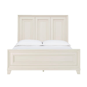 Montauk Weathered White Queen Panel Bed