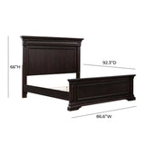 Stamford Brown King Panel Bed